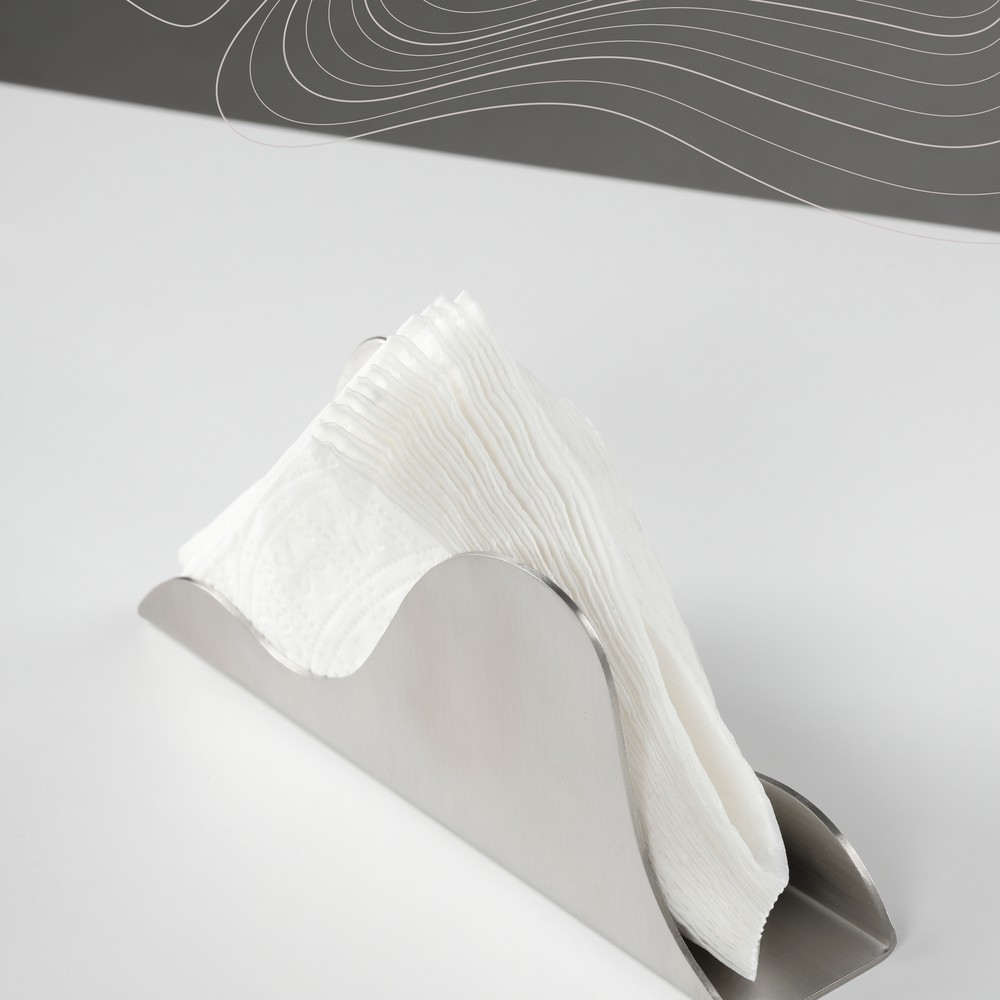 Linvo — Paslanmaz Çelik Masaüstü Peçetelik 3